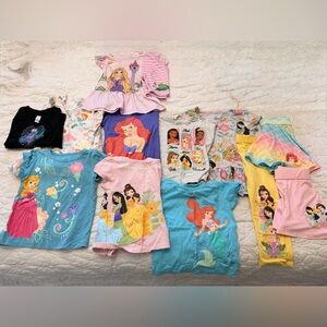 Disney Princess Kids Clothing Set - Blue, Pink, Yellow